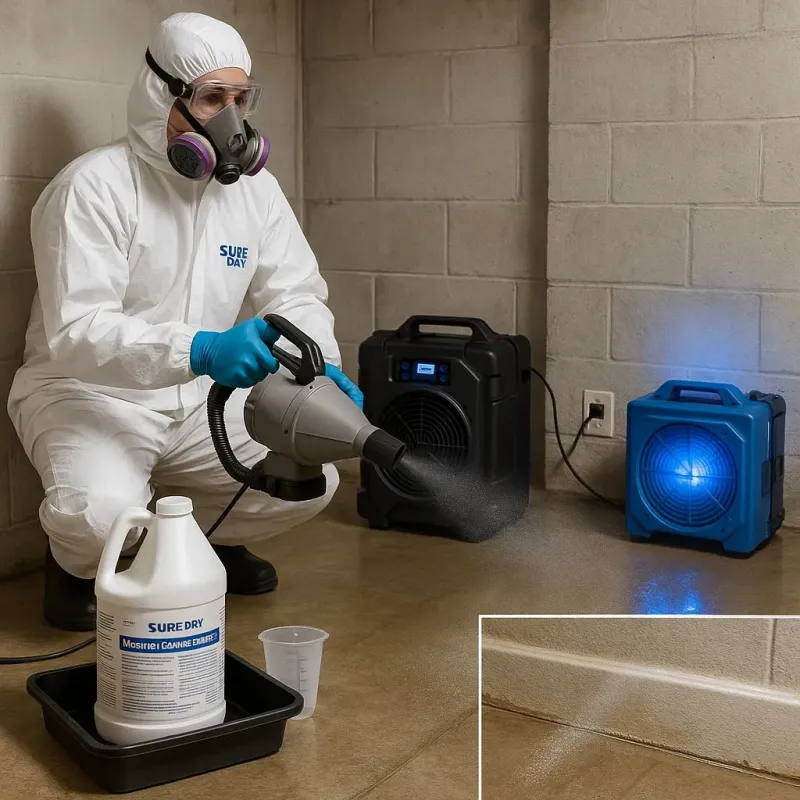 Sanitization and Odor Removal process in Walpole, MA